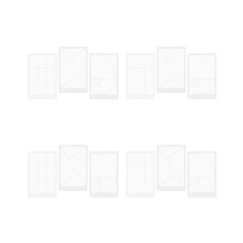 12-piece Fibonacci Composition View Finder, Golden Ratio Photo Viewer, Positioning Ruler