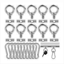 10 Stück Markisenschienenstopper 6 mm mit 10 Karabinern. Wohnmobil-Markisenhaken