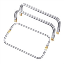 12 Zoll Geldbörse Rahmen Rechteck Schloss Kiss Lock Verschluss Tasche Rahmen 4PCS