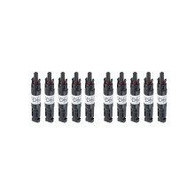 10 Stücke Solarstecker mit Diode Wasserdichter PV-Stecker DC1000V 20A IP67 PPO Stecker Buchse