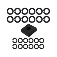 (12+12Set) 1/2 Zoll und 3/8 Zoll Lmpact Sicherungsring Clip Reibring. Halter Lmpact Sicherungsring Amboss Installationswerkzeug