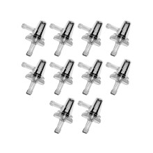 10 Stück Universal-Motorrad-Inline-Kraftstofffilter mit Rechtwinkligem Winkel. 1/4 Zoll. 6 mm Schlauchleitungen für Kawasaki für Yamaha