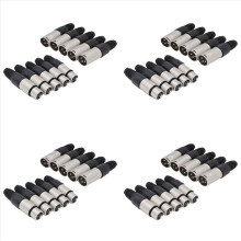 10 connecteurs XLR à 3 broches à souder, type 5 mâle + 5 femelles