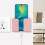 4-Piece Wall Organizer Box, Remote Control Wall Storage Box, with 2 Hooks, 4 Colors 2