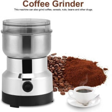 Stainless steel coffee grinder - LAV - Electric coffee grinder for home use - Grey