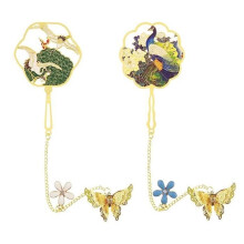 Bookmark, Hollow Metal Bookmark with Butterfly Pendant, Creative Classic Vintage Bookmark, for Students, Book Clubs