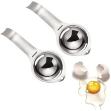 Egg Separator, 2 Pieces Stainless Steel Egg Separator, Egg White Separator, Egg Filter, Filter Cooking Tool