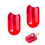 Pencil Sharpener - Unspecified - Double - Red - Plastic and Stainless Steel - 2PCS 1