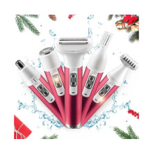 Electric razor for women, 5-in-1 electric razor for women, bikini trimmer, pubic hair removal, wet shaving