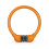 Mountain bike lock, portable lock with combination lock, orange 1
