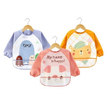 Baby Long Sleeve Bib, Waterproof Long Sleeve Bib, Play Feeding Apron, Unisex Long Sleeve Bibs