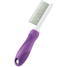 Pet brush, brush for cleaning dog, cat or other pet hair, purple color