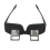 Bed Prism Spectacles Horizontal Lazy Creative Periscope Glasses for Reading Watching TV   H 1