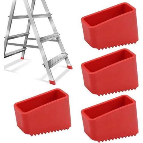 4 Rubber Ladder Feet 50x20mm, Replacement Feet for Folding Step Ladder