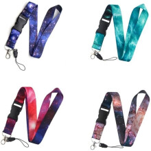 4-Piece Neck Strap Set, Lanyard, Cord Clip, Badge Holder, Keyring Label