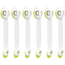 Set of 6 baby door locks, cupboard and drawer protection, easy installation without tools, PZCC