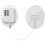 No-drill refrigerator lock, adhesive password lock, window security lock, strong adhesive combination lock (white) 1