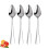 Grapefruit spoon, stainless steel dessert spoon, half-serrated citrus fruit spoon, retro kitchen set. 1