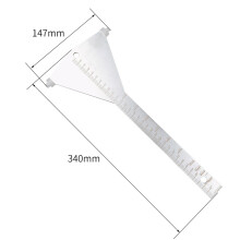 Stahl-Kalibrierlehre für Einstelltisch 340x147x3mm