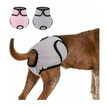 2 Pieces 37-55CM Reusable Dog Diaper, Physiological Panties, Hygienic Panties, Washable, Absorbent Shorts - Type -LPou