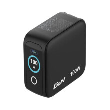 Universal Wall Charger GaN for Travel Verbatim Mini GaN Charger with Display - 2xUSB Type-C - 1xUSB - 100W