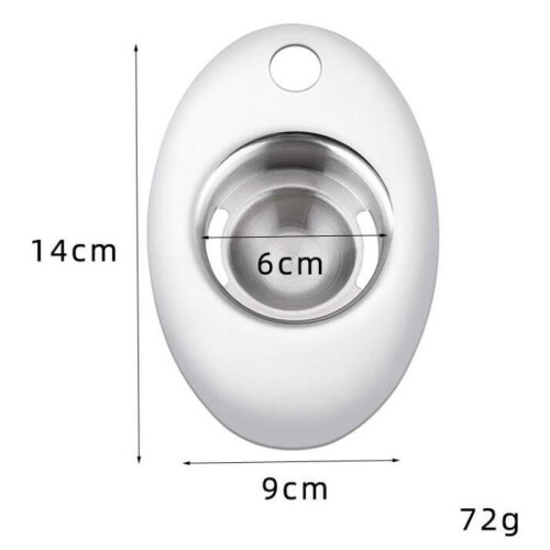 Egg separator - Kitchen - Stainless steel - 14cm - Practical - Ideal for baking 1