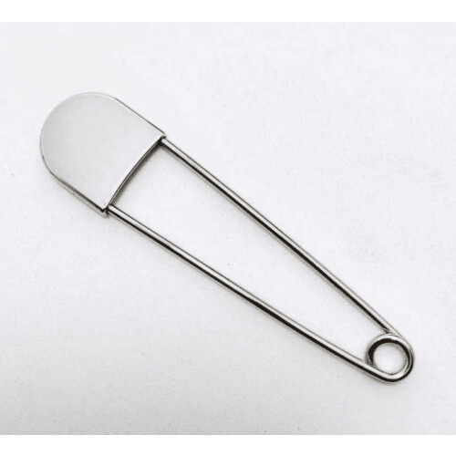 Giant Safety Pins Stainless Steel 2-Pack 1