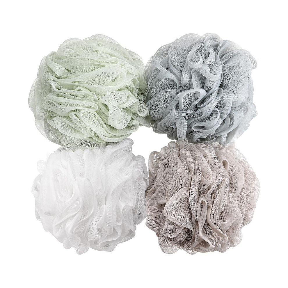 Bath Sponge Shower Loofah 60g Mesh Pouf Shower Gel - 4 Pack