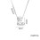 Bubble Letter Initial Necklace Silver Gold 2