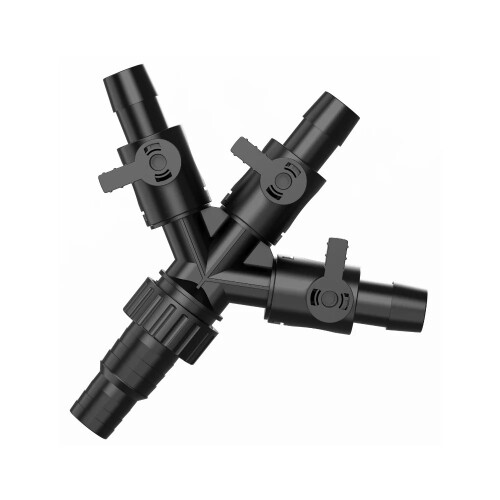 AllPondSolutions Uni Tap 4 Way Pond Hose with Adaptor Taps 20mm 2