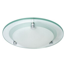 Litecraft Flush Bathroom Ceiling Light - Frosted