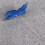 6 x Blue Plastic Christmas Tree Ornaments 8cm 5