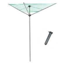 (3 Arm – 30m Drying Area) KCT Rotary Washing Clothes Line + Optional Covers