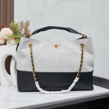 Chanel 25A Grey Suede Tote 99788
