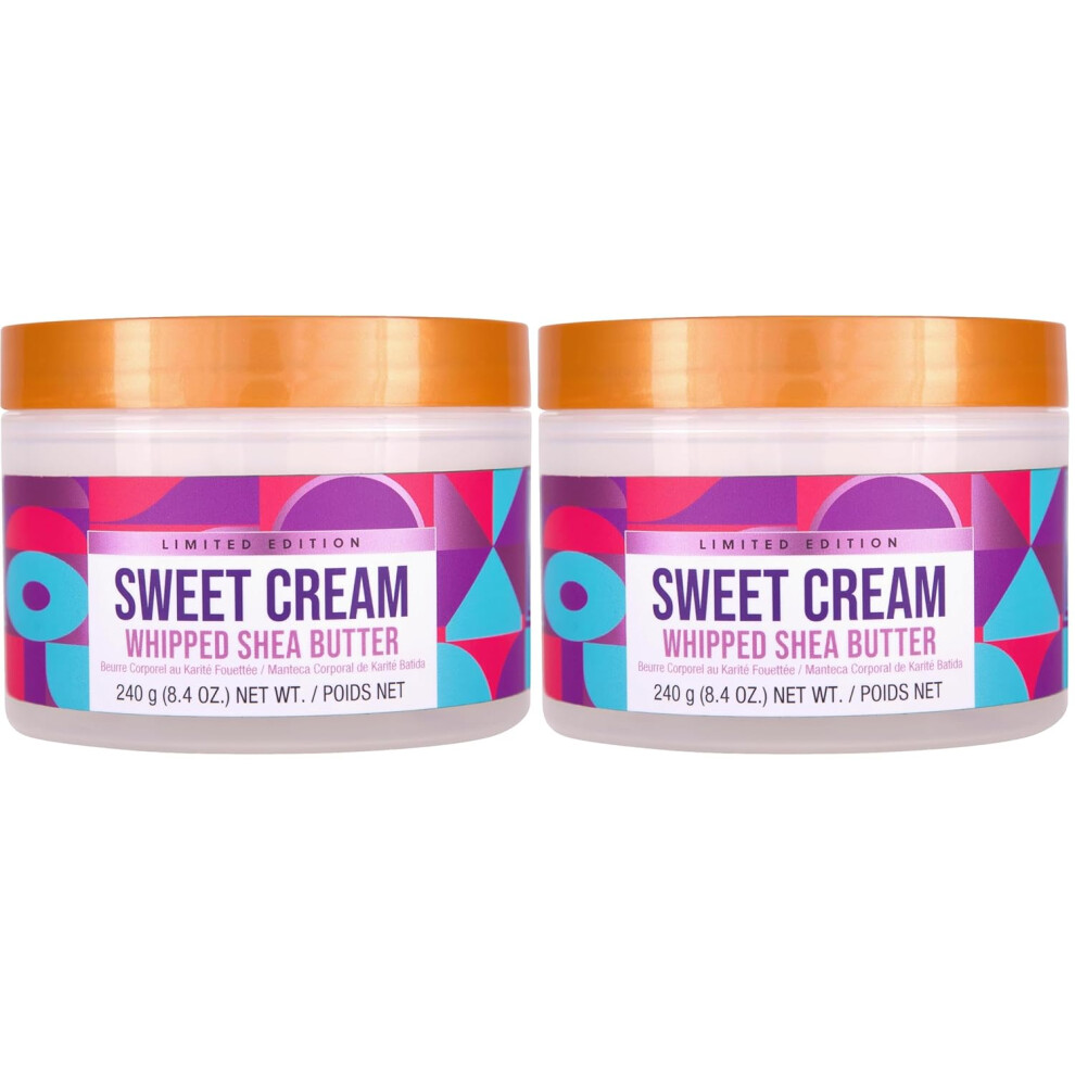 Tree Hut Cream Sweet Whipped Shea Body Butter, Moisturizer, 8.4 Oz (Pack Of 2)