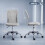 Vinsetto Silla de Oficina Gris 43 x 58 x 100 cm 4