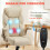 Homcom Silla de Oficina Beige 68 x 75 x 126 cm 4