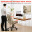 Homcom Silla de Oficina Beige 68 x 75 x 126 cm 5