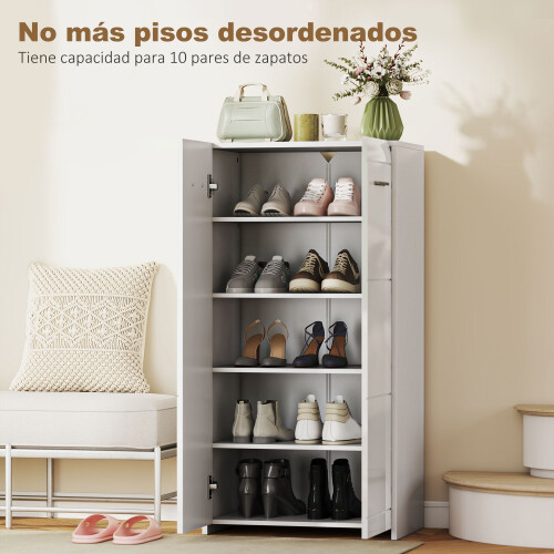 Homcom Zapatero Blanco 55 x 36 x 108 cm 1