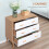 Homcom Cómoda de Madera Bicolor 80 x 39 x 80 cm 5