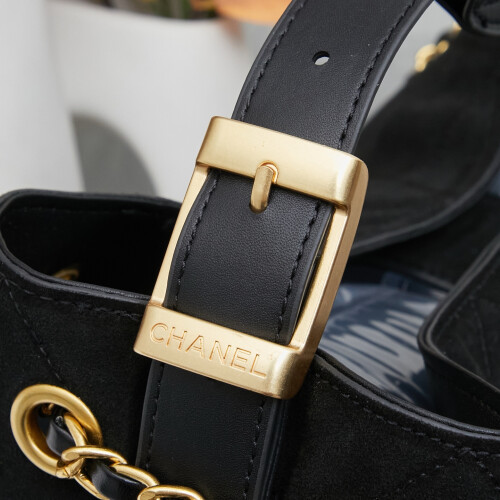 Chanel 25A Grey Suede Tote 99788 1