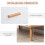 Homcom Cómoda de Madera Bicolor 80 x 39 x 80 cm 2