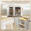 Homcom Isla de Cocina Blanco 189.2 x 50 x 87.8 cm 4