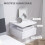 Homcom Mesitas de Noche Blanco 35 x 32 x 22.5 cm 5