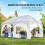 Outsunny Carpa Plegable Gris 598 x 300 x 315 cm 2