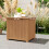 Outsunny Baúl de Exterior Marrón 63 x 51 x 58.5 cm 4
