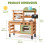 ROBUD Outdoor Mud Play Kitchen with Removable Sink 3