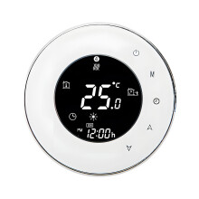 Panel Regulator for Electric Floor Heating Programmable-White