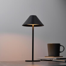 Rechargeable Wireless Table Lamp, Dimmable LED Battery Powered Desk Lamp, Waterproof, 3000K Warm White Lamp, Metal Night Light compatible Bedroom, Pa