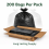 ECO315B 200 Black100L Extra Heavy Duty Bin Bags 2